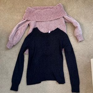 Francesca’s Sweater Bundle of 2, Size Sm